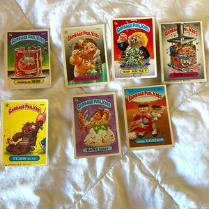 7 Vintage GPK cards 1986 160-166